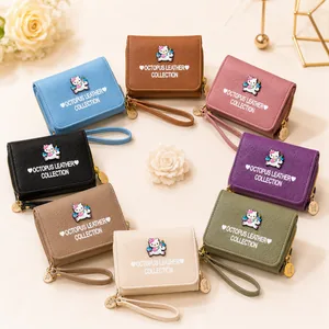 کیف پول و جا کارتی زنانه طرح octopus با بند مچی